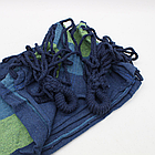 Підвісний гамак-крісло 130х100 см зручний одномісний садовий гамак гойдалки для відпочинку вдома та на вулиці, фото 8