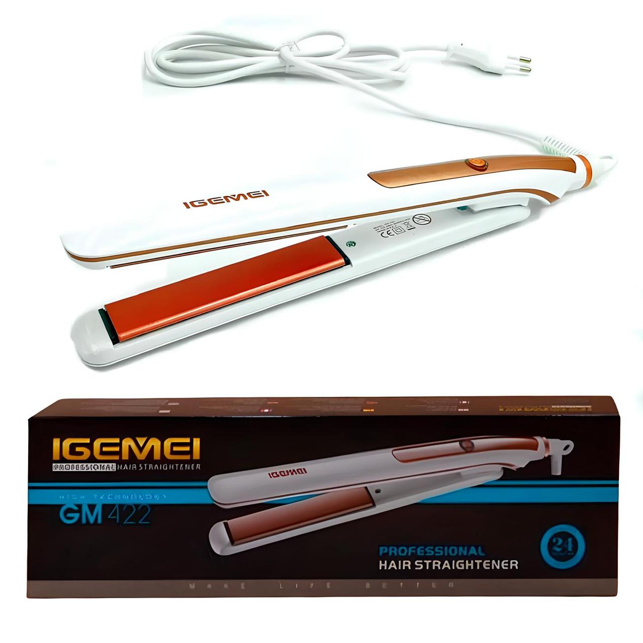 Плойка з керамічним покриттям GM-422 50 Вт від мережі для завивання локонів і укладання волосся в домашніх умовах, фото 1