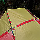 Намет пляжний тент Мушля WM-0T103 210×120×100 см жовто-червоний автоматична двомісна модель для, фото 5