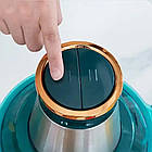 Електричний подрібнювач для кухні Блискавка 2 літри 1200 Вт зелений блендер чопер для овочів і м'яса, фото 6