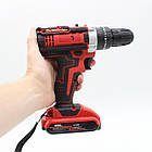 Акумуляторний шурупокрут із набором інструментів і 2 акумуляторами потужний бездротовий шурупокрут-дриль для, фото 2