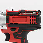 Акумуляторний шурупокрут із набором інструментів і 2 акумуляторами потужний бездротовий шурупокрут-дриль для, фото 5