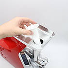 Електром'ясорубка KB-2022 з функцією томатного преса 2500 Вт червона настільна електрична м'ясорубка для, фото 5