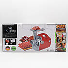 Електром'ясорубка KB-2022 з функцією томатного преса 2500 Вт червона настільна електрична м'ясорубка для, фото 10