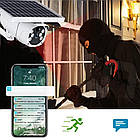 Вулична Wi-Fi камера відеоспостереження 2 МП Страг Wi-Fi поворотна бездротова IP камера для охорони території, фото 2