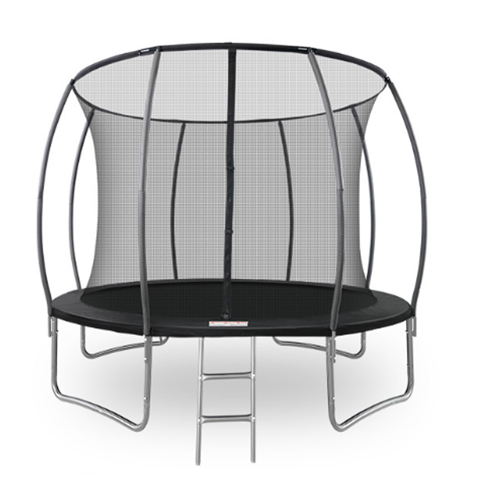 Дитячий батут круглий 128х49х25 см із внутрішньою захисною сіткою безпечний і компактний для ігор удома, фото 1
