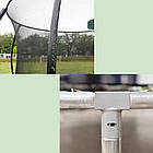 Дитячий батут круглий 128х49х25 см із внутрішньою захисною сіткою безпечний і компактний для ігор удома, фото 5