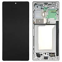 Дисплей Samsung SM- S938 Galaxy S25 Ultra 5G (2025) в сборе с сенсором и рамкой silver blue/ white service orig