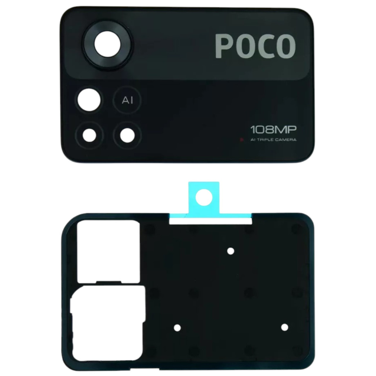 Скло камери Xiaomi Poco X4 Pro 5G з рамкою, фото 1