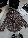 Сорочка жіноча в карту на ґудзиках 42-44 46-48, фото 3