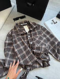 Сорочка жіноча в карту на ґудзиках 42-44 46-48, фото 5