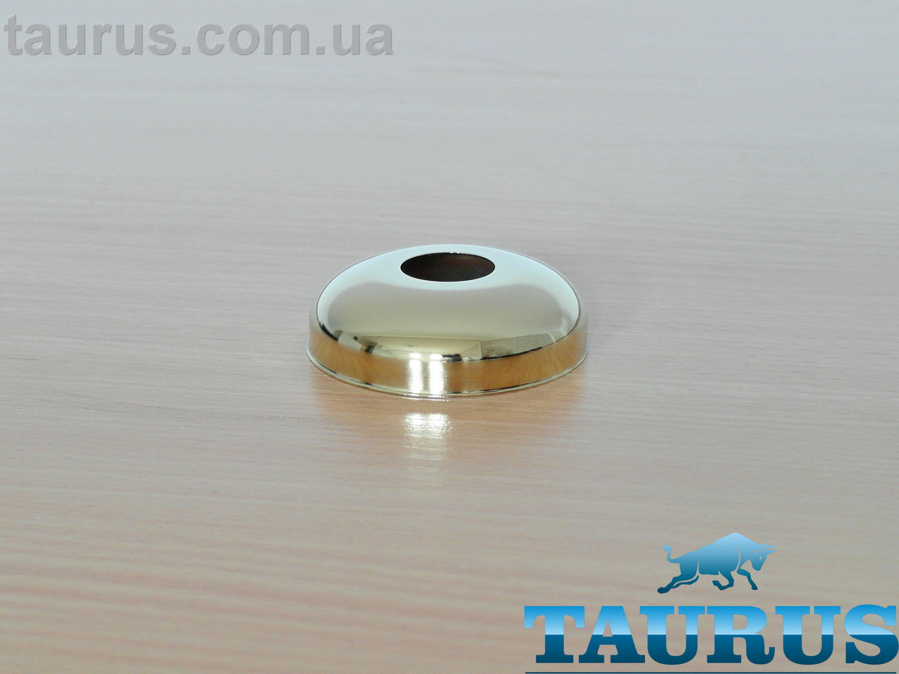 Золотий фланець ThermoPulse Sphere Gold розмір D65 мм / висота 20 мм, під внутрішній розмір 1/2" (20мм). Латунь, фото 1