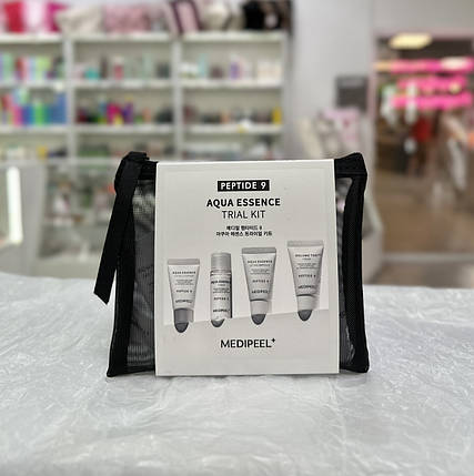 Набір мініатюр для обличчя з комплексом пептидів Medi-Peel Peptide 9 Aqua Essence Trial Kit, фото 1