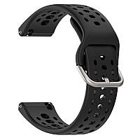 Силіконовий ремінець для Amazfit Bip 6 (A2435) | HMU | чорний