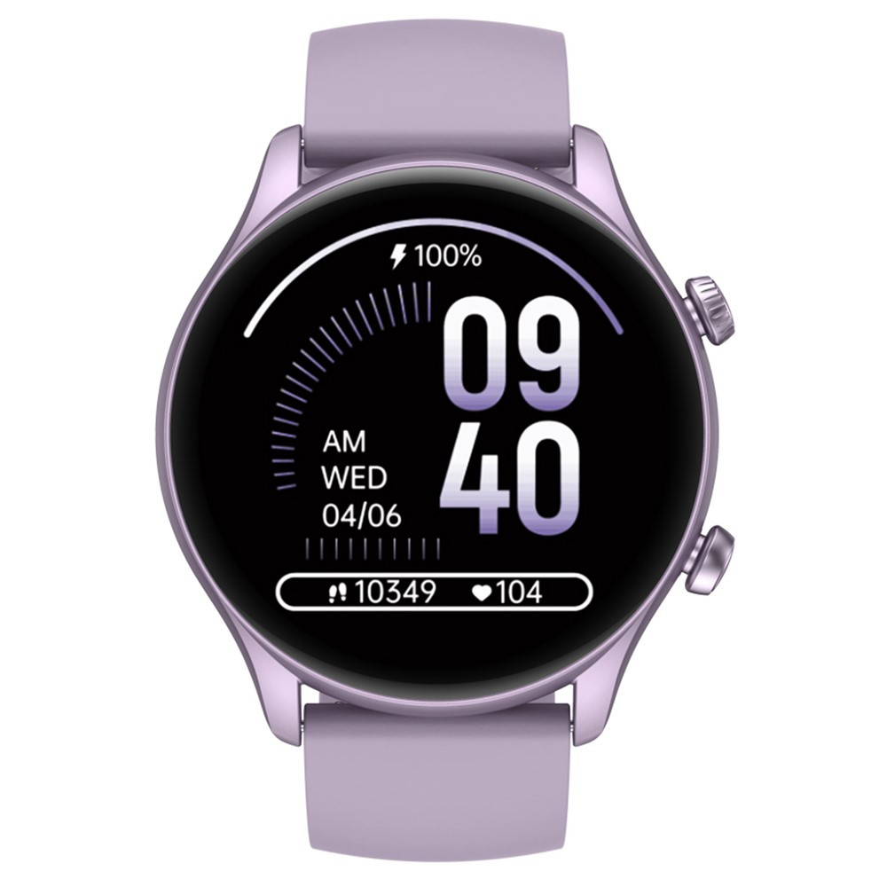 Смарт годинник Zeblaze Btalk 3 Plus 1.39" HD Bluetooth дзвінки, пульсометр, SPO2, фітнес браслет – фіолетовий, фото 1