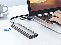 Зовнішня кишеня Deepfox M11 для M.2 SSD NVMe (PCIe) / NGFF (Sata) Type-C USB 3.1 Gen 2 Original, фото 10