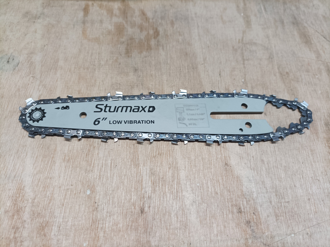 Шина та ланцюг 6 дюймів / крок 1/4" для різних видів акумуляторних міні пил, фото 1