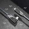 Кутовий USB-C кабель KabelDirekt 2м - 20Гбіт / с, зарядка 240Вт, відео 4K, PD 3.1, фото 6