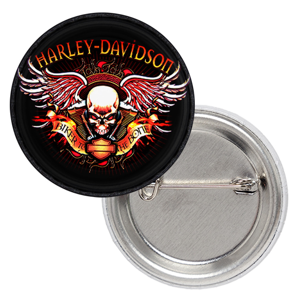 Значок Harley-Davidson (Biker to the Bone), фото 1