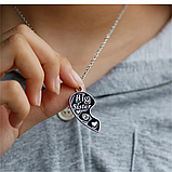 Парні підвіски Big Sister Little Sister для подруг сестер дві половинки серця, фото 3