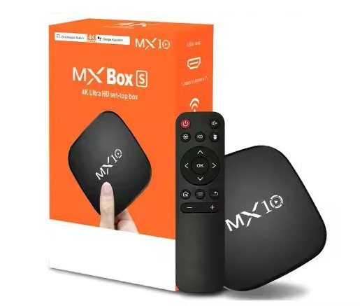 Смарт ТВ приставка MX10 1/8 ГБ Android 7.1, 4K, Wi-Fi 2.4 ГГц, HDMI, USB, LAN, TV Box медіаплеєр, фото 1