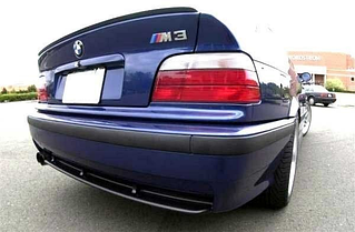 Анатомічний спойлер під фарбування на BMW 3 E36 1990-1999 Лип спойлер сабля БМВ 3 Е36