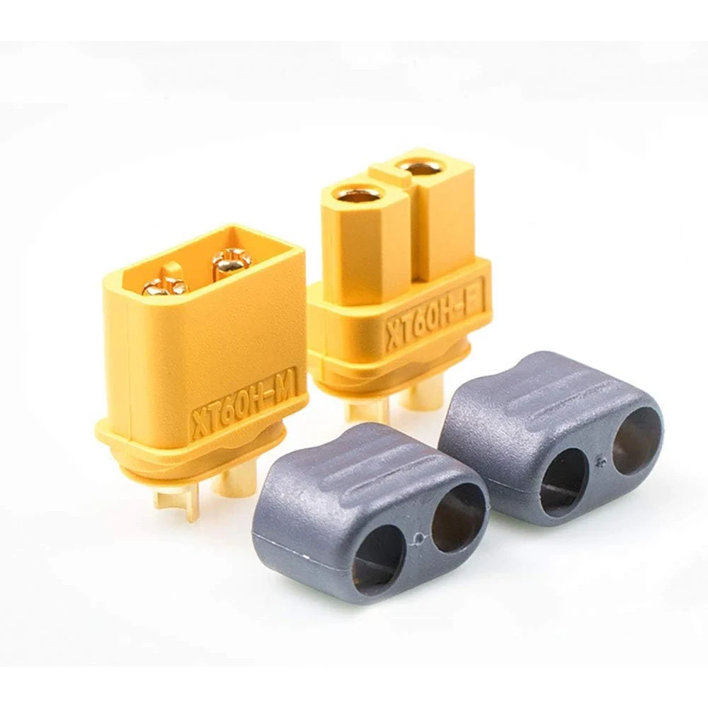 Роз'єм живлення силовий XT60H XT60 60А 2pin пара з ковпачком для RC, фото 1