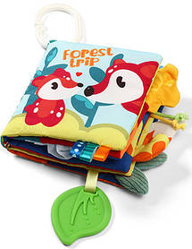 Розвивальна м'яка книжка для дітей із прорізувачем та елементами, що шарудять, дитяча іграшка сенсорна BabyOno