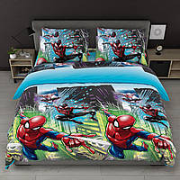 Дитячий полуторний комплект з 1 наволочкою, принт: Спайдермен