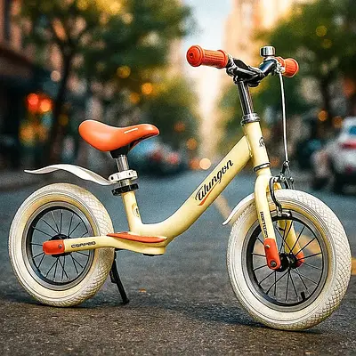 Двоколісний велобіг біговел беспедальний велосипед для тренування балансу Надувні колеса 12" Гальмо Тормоз підніжка