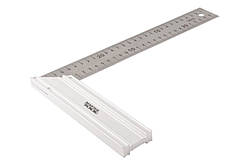 Кутник Mastertool 300 мм алюміній + нержавеющаяя сталь