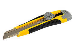 Ніж Mastertool 18 мм гвинтовий прогумований + 2 леза 17-0118 (17-0118)