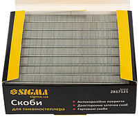 Скобі 12*12,8 мм для пневмостеплера 5000 шт SIGMA, фото 2