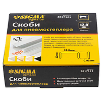 Скобі 12*12,8 мм для пневмостеплера 5000 шт SIGMA, фото 5