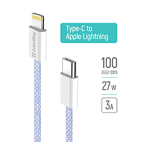 Кабель USB PD Type-C/Lightning ColorWay CW-CBPDCL061-PU 27W 1м фіолетовий, фото 9