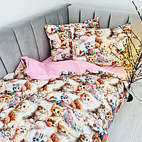 Дитячий КОМПЛЕКТ ПОСТІЛЬНОЇ БІЛИЗНИ. Тканина РАНФОРС-БАВОВНА. Кошенята 5д