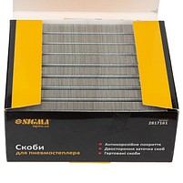Скобі 16*12,8 мм для пневмостеплера 5000 шт SIGMA, фото 5