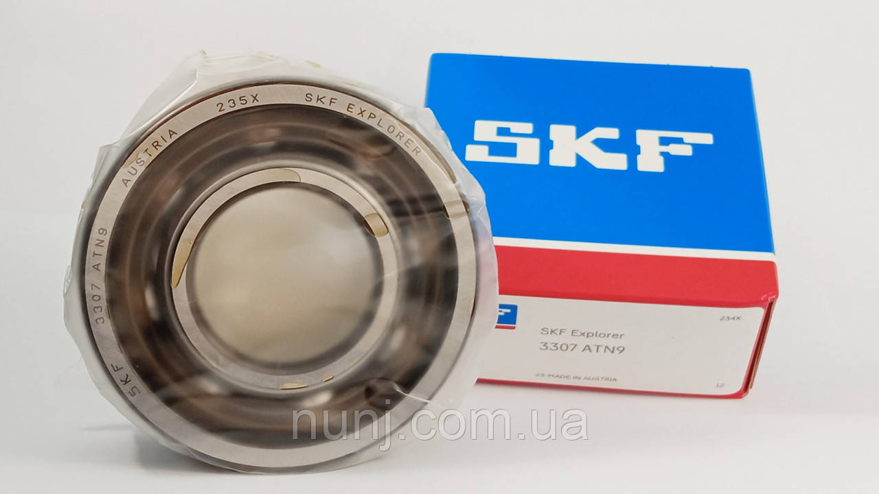 Підшипник 3307-ATN9 SKF (3056307) розміри: 35*80*34,9 кульковий радіальний, фото 1