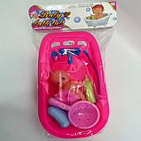 Набір Ванночка з пупсом і аксесуарами 8 предметів (838-2), фото 2