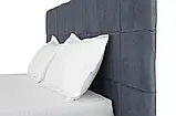Ліжко двоспальне Гортензія 140-160-180 (стандарт) рогожка джинс, фото 6
