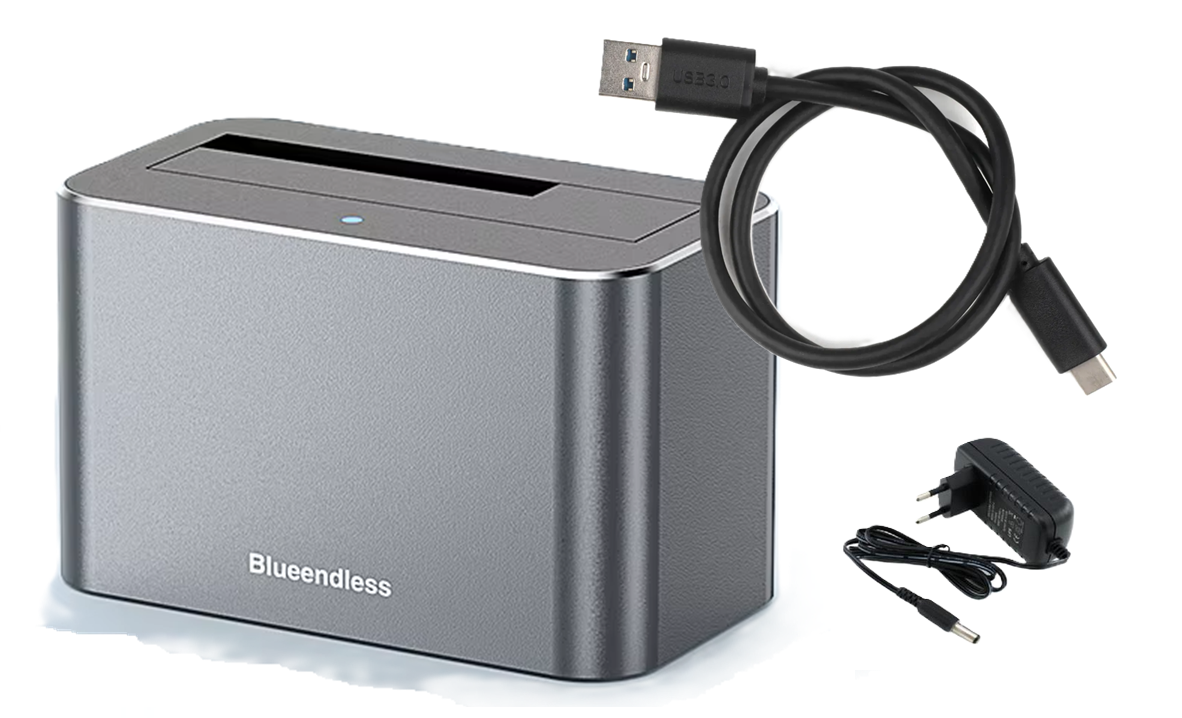 Док станція Blueendless HD01C3  USB 3.1 Type C для HDD, SSD 2.5" 3.5" SATA III, фото 1
