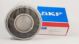 Підшипник 3307-A-2RS1TN9-MT33 SKF (3056307-2RS) розміри: 35*80*34,9 кульковий радіально упорний закритий