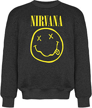 Графітовий світшот Nirvana (smile), Розмір S