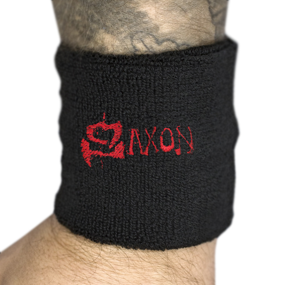 Напульсник махровий SAXON - RED LOGO (wol-058), фото 1