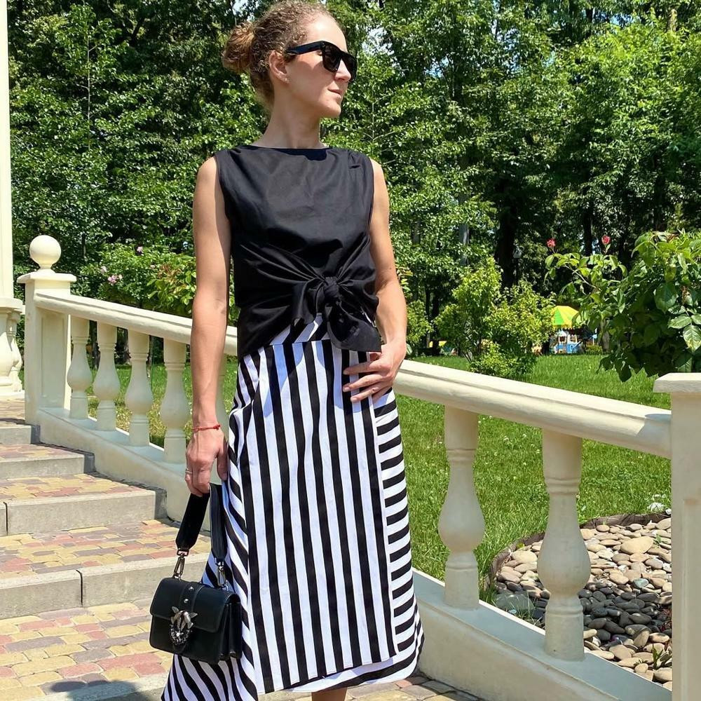 Блуза жіноча чорна без рукавів Modna KAZKA MKNK2021-5, фото 1