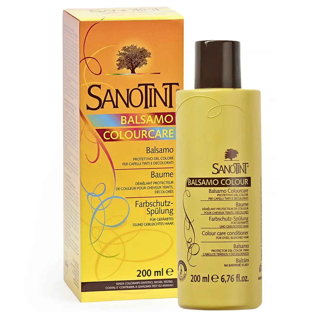 Бальзам для фарбованого волосся 200мл Санотінт, зміцнює і живить волосся Sanotint Cosval