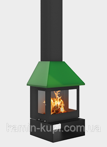 Камін дров'яний зі склом Traforart Sandra Frontal, фото 1