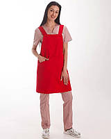 Профессиональный водоотталкивающий фартук Триест красный