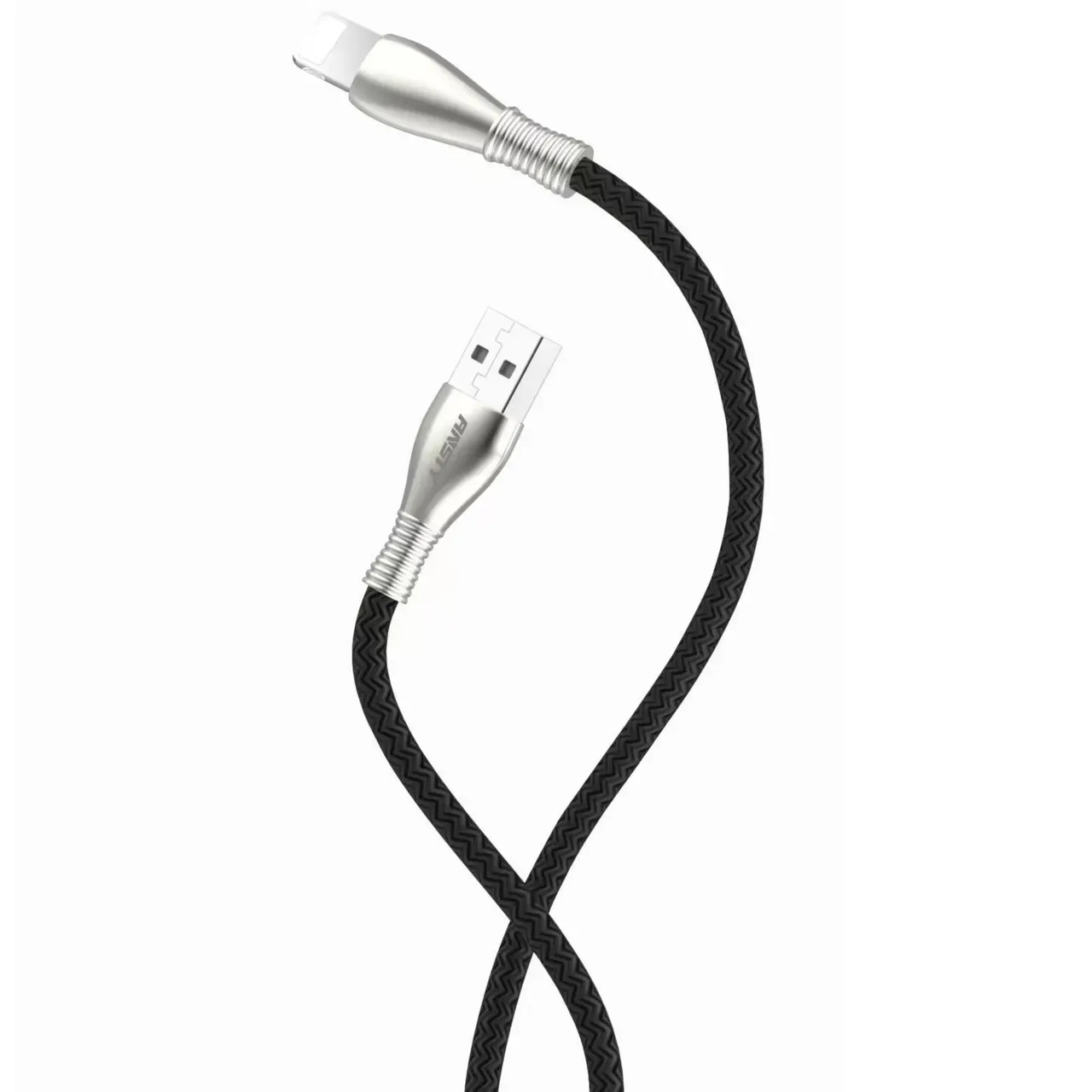 Кабель ANSTY SI-006 Lightning Nylon 3A 1M Black, фото 1