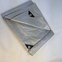 Тент Plandeka Мосhnа 110 гр/м2 Сірий 3х5 м Міцний садовий тент Сірий тент з люверсами